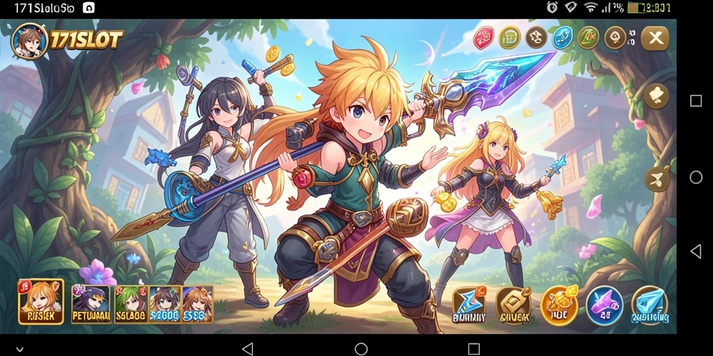 Tampilan gameplay menarik dan penuh warna dari 171SLOT.