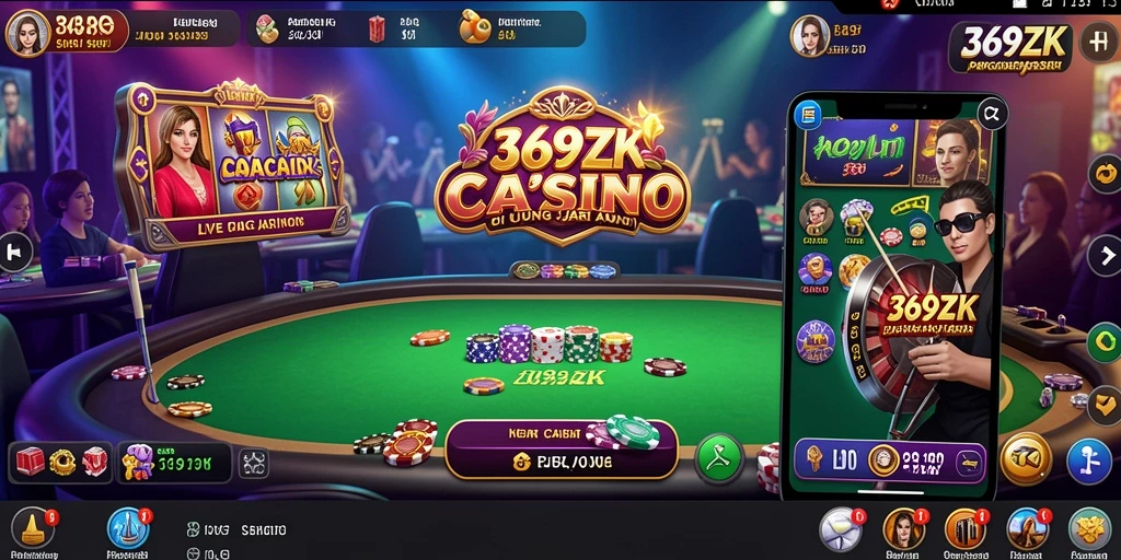Screenshot gameplay 369ZK menampilkan momen seru di Live Casino.