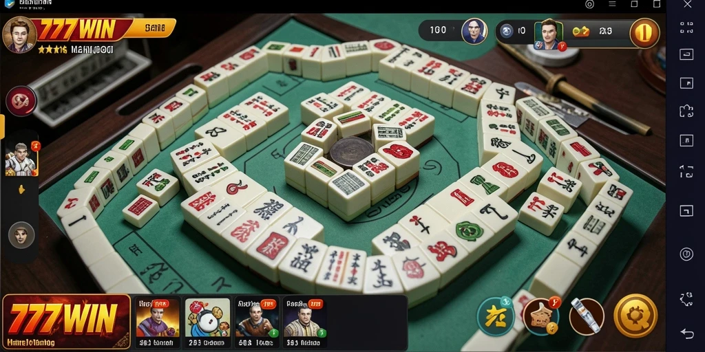 Tampilan gameplay <strong>777WIN</strong> yang menarik dalam permainan <strong>Mahjong</strong>.