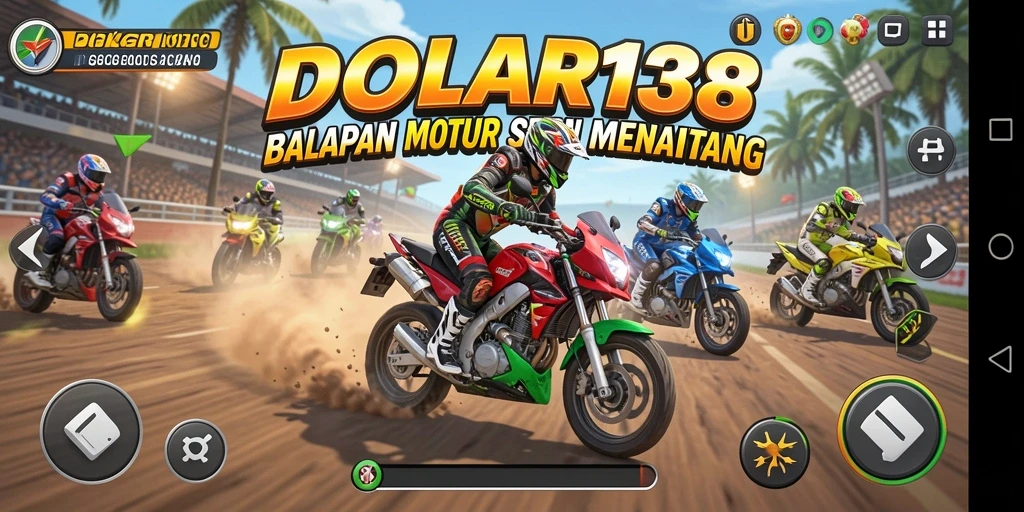 Screenshot DOLAR138 menunjukkan aksi balapan motor yang mendebarkan.