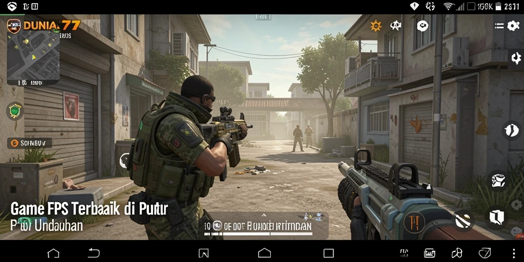 Tampilan seru gameplay DUNIA77 saat pertempuran intens.
