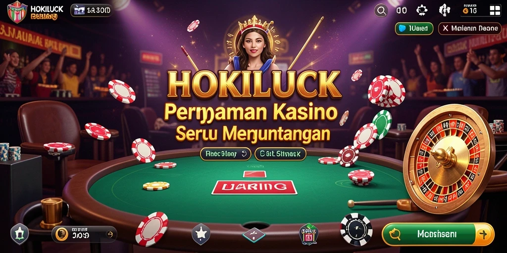 Screenshot HOKILUCK menampilkan gameplay mendebarkan dan grafis yang menawan.