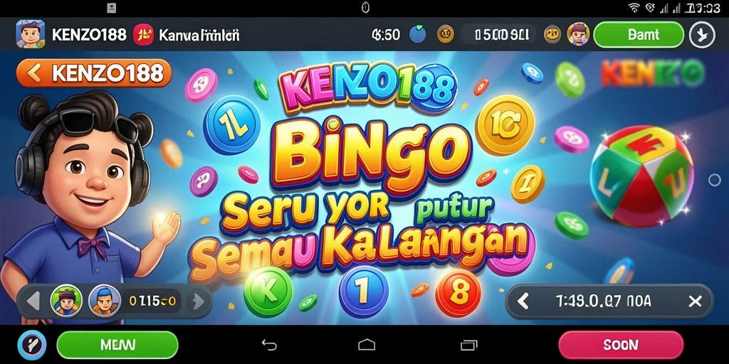 Tampilan gameplay Bingo KENZO188 yang menarik dan mengasyikkan.