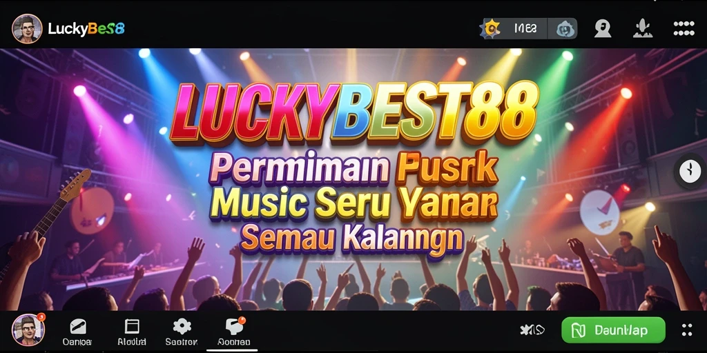 Tampilan gameplay menarik serta berbagai pilihan lagu di LUCKYBEST88.