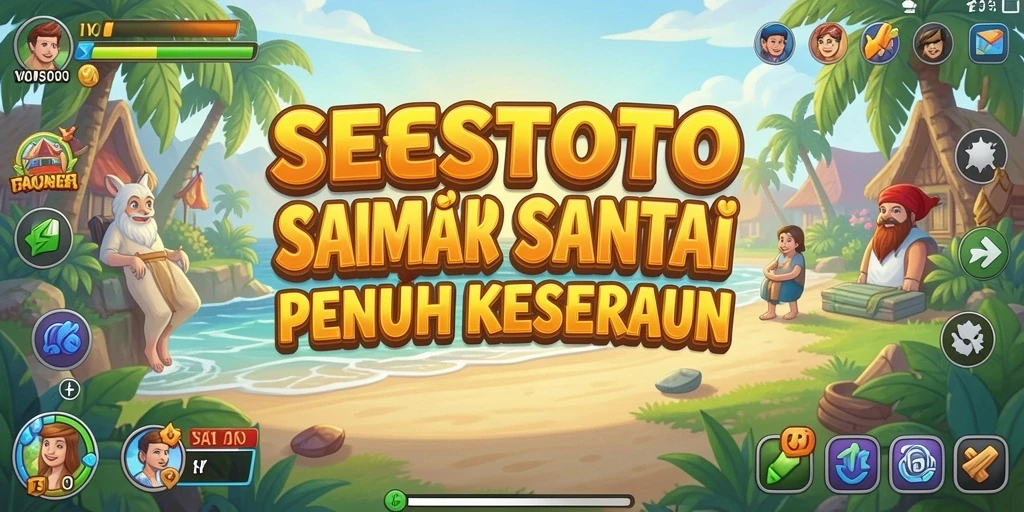 Screenshot menunjukkan serunya gameplay SESETOTO yang penuh warna.
