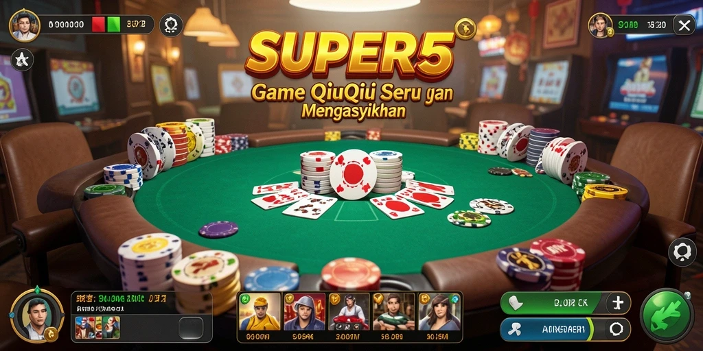 Screenshot utama SUPER5 menampilkan gameplay seru QiuQiu.