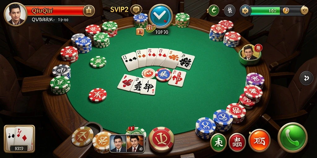 Tampilan gameplay QiuQiu yang menegangkan di SVIP2.