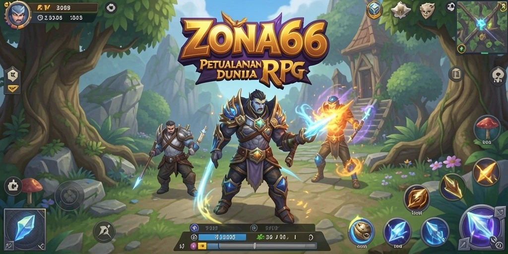 Gameplay ZONA66 menampilkan aksi pertempuran seru dalam dunia RPG yang menantang.