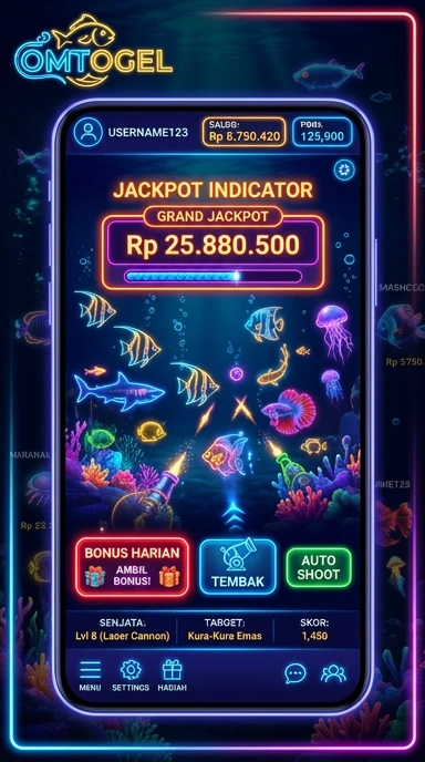 Tampilan utama aplikasi omtogel dengan antarmuka yang user-friendly.